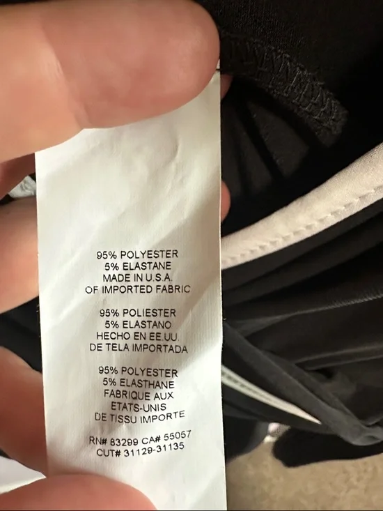 Tahari Black Jumpsuit with White Trim - Picture 6 of 9